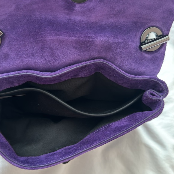 Rebecca Minkoff Edie date night crossbody with crystal studs Passion Flower - Picture 6 of 9